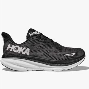 Hoka Women’s Clifton Sneaker Black/White Size 8